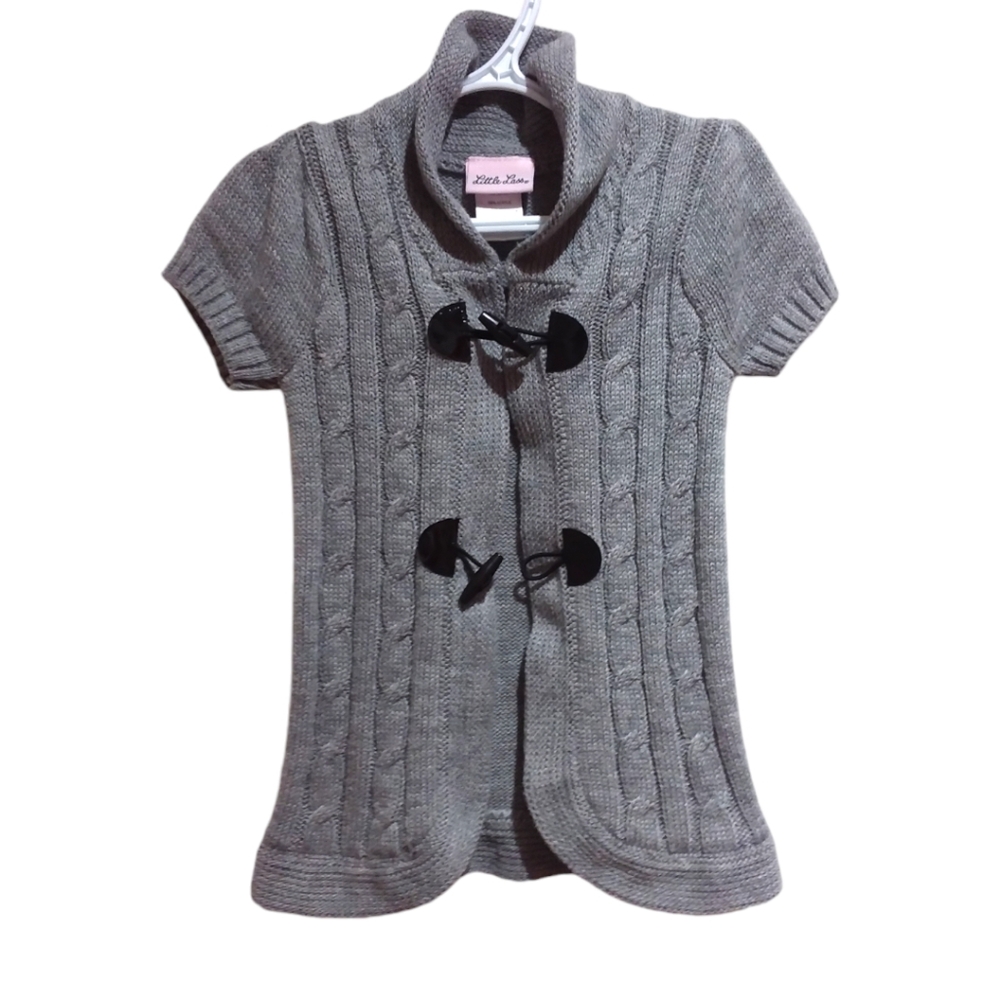 LITTLE LASS Toddler Girls Toggle Vest